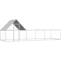 vidaXL Kippenren 6x2x2 m gegalvaniseerd staal