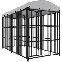 vidaXL Hondenkennel voor buiten met dak 300x150x210 cm