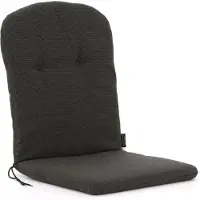Madison Kuipstoelkussen Kuip Rib Black (96 x 45 cm)