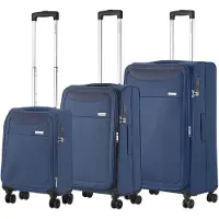 Carryon Air Kofferset Tsa Okoban Registratie En Dubbele Wielen Anti-diefstal Rits Blauw