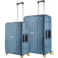 Carryon Steward Kofferset 2-delig - M+L Koffer met vaste sluiting - Blauw