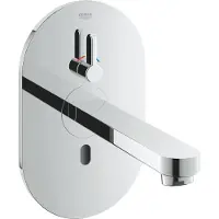 GROHE Eurosmart Cosmopolitan E afdekset electronische wandkraan 17 cm met menging Chroom