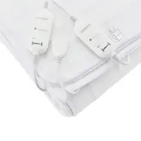 Casa.pro Elektrische deken warmtedeken wit tweepersoons 160x140 cm