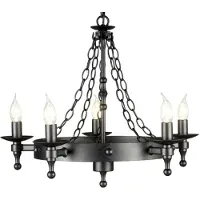 Elstead Lighting LED Kroonluchter | 5X E14 Max 60W | Dimbaar | Graphite Black
