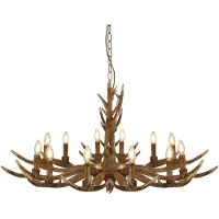 Searchlight Houten hanglamp Stag Ø 108cm