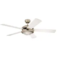 WESTINGHOUSE Comet-ventilator Titaan, wit u. Ahorn COMET, alu / grijs / zink, Woon-/ Eetkamer, metaal