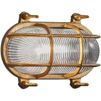 Nordlux Helford LED Wandlamp | 1x E27 Max 12.5W | ip44 | Dimbaar | Goud