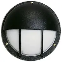 Albert Lamp boven deur Rondo 25cm - zwart