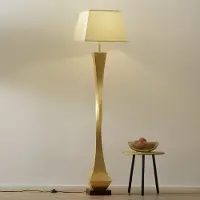 Schuller Valencia Vloerlamp Deco, messing / goud, Woon-/ Eetkamer, metaal, Modern, vloerlamp