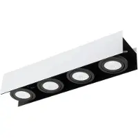 Eglo 39318 Vidago Plafondarmatuur Aluminium/Staal Wit/Zwart - 21,6W/2040LM/3000K