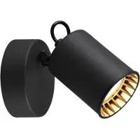 TRIO PAGO wandspot mat zwart - GU10 - 35W - 9 x 15 cm