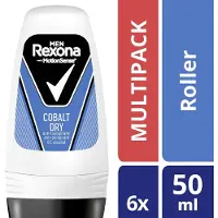 Rexona Deodorant Roller Dry Cobalt - 6 x 50 ml - Voordeelverpakking