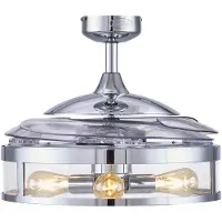 Beacon Chromen plafondventilator Fanway Classic Ø 122cm