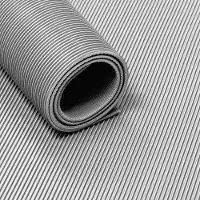 Ivol Rubber loper / rubbermat op rol ribbel 3mm grijs - Breedte 120 cm - Geurloos - per strekkende meter
