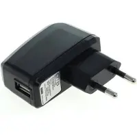 OTB USB thuislader met 1 poort - haaks - 1A / zwart