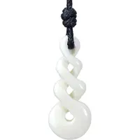 LGT JWLS Tribal Bone kettinghanger Surfer Twisted Infinity White