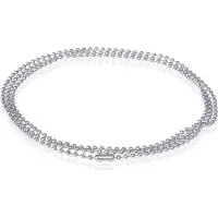 LGT JWLS LGT Jewels Dogtag ketting Edelstaal 2mm-90cm