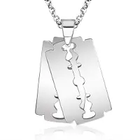 LGT JWLS LGT Jewels heren ketting Edelstaal Double Razor