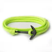 LGT JWLS Anker armband Neon Groen polyester koord