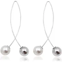 LGT JWLS LGT Jewels Damesoorbellen Cirkelvorm met Strik Zilver