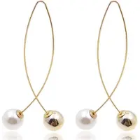 LGT JWLS LGT Jewels Damesoorbellen Cirkelvorm met Strik Goudkleurig
