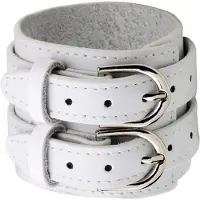 LGT JWLS Witte leren armband gesp sluiting