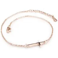 Cilla Jewels enkelband Cross Rose Goudkleurig