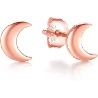 Cilla Jewels dames oorknoppen 925 Zilver Moon Rose