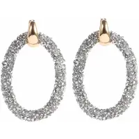 Cilla Jewels oorbellen Crystal Oval Zilverkleurig