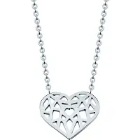Cilla Jewels dames ketting Heart Verzilverd