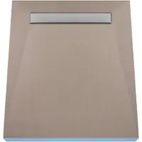 Wiper Betegelbare doucheplaat 90 x 150 cm met goot Showerlay Ponente afvoer horizontale goot hoofdzijde betegelbaar douchebord douchebak gelijkvloers