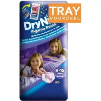 Huggies DryNites pyjamabroek wegwerp meisjes 8-15 jaar 3 x 9 stuks