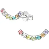 Montebello Oorbellen Alima - 925 Zilver + Coating - Boog - 13x5mm