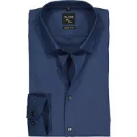 Olymp overhemd blauw Super Slim semi-wide spread boord