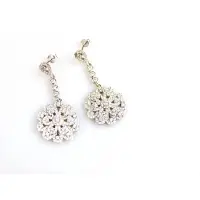 Sophie model Brilliant zilveren oorringen zilveren oorbellen gezet met cubic zirconia