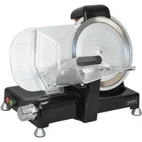 KitchenChef KCPTR250N Electrisch 140W Aluminium Aluminium, Zwart snijmachine