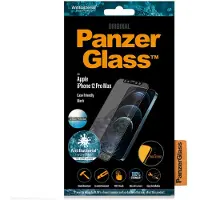 PanzerGlass Anti-bacteriële Zwarte Case Friendly met Anti-Glare voor Apple iPhone 12 Pro Max