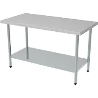 CombiSteel Demontabele RVS Werktafel | Bodemschap | Demontabel | 160cm| | 7490.0045