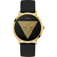 GUESS Analoog horloge 'Imprint' goud / zwart