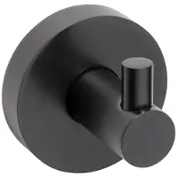 Sapho X-Round handdoekhaak mat zwart