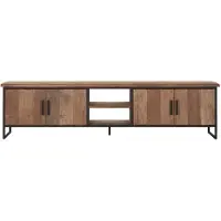 DTP Home Timeless tv-meubel teakhout 220x40x55cm