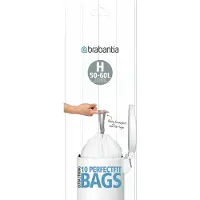Brabantia 4x Perfectfit Vuilniszak Met Trekbandsluiting Code H 50-60 Liter 10 Zakken