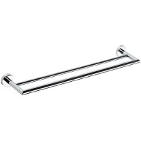 Sapho X-Round dubbele handdoekhouder type 1 65cm chroom