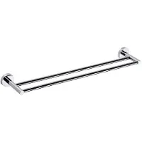 Sapho X-Round dubbele handdoekhouder type 2 65cm chroom