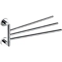 Sapho X-Round handdoekhouder 3-delig 45cm chroom