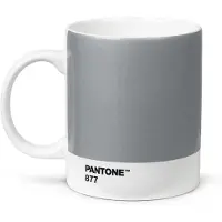 Pantone Universe Copenhagen Design Pantone - Koffiebeker - 375ml - Metallic Zilver