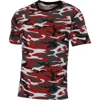 MFH - US T-shirt - "Streetstyle" - Rood camouflage - 145 g/m² - MAAT XL