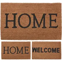 Excellent houseware Deurmat kokos 45x75cm Welcome