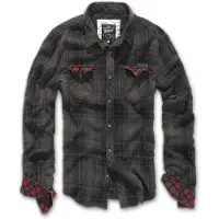 Brandit Overhemd bruin / mokka / rood / zwart