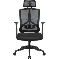 Acaza Bureaustoel - Ergonomische Bureaustoel - Bureaustoelen voor Volwassenen - Verstelbare Kantoorstoel - Office Chair - Zwart